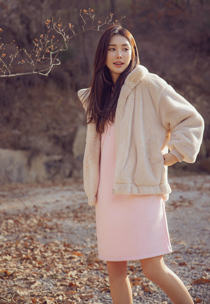 MARITHE★[正規品] 韓国大人気 W NU WEEK FAUX FUR COAT Luxury Winter New Korean Mink Fur Coat Fur Women's Mink Fur