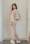 ALL DAY BANDING JOGGER PANTS BEIGE