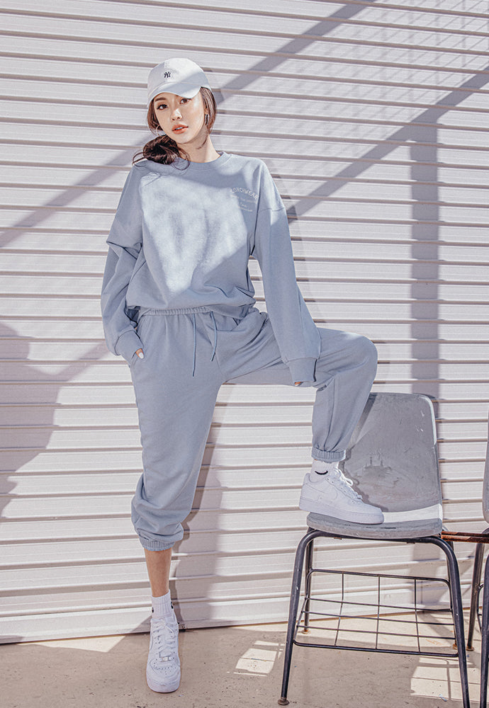 ALL DAY OVERSIZED SWEATER STONE BLUE