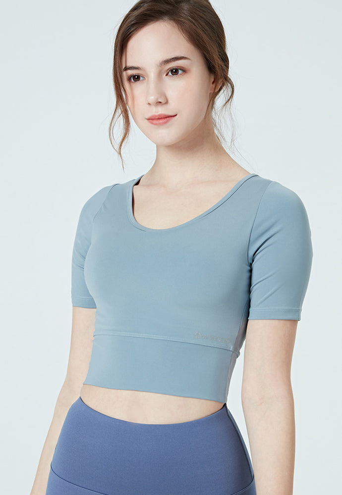 Korea Avenue Sportswear | Kama Short Sleeve Top Blue