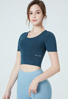 Korea Avenue Sportswear | Kama Short Sleeve Top Navy