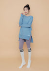ABYSS OVERSIZED TOP BLUE