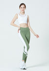 SERENITY TWO-COLORS LEGGING GREEN