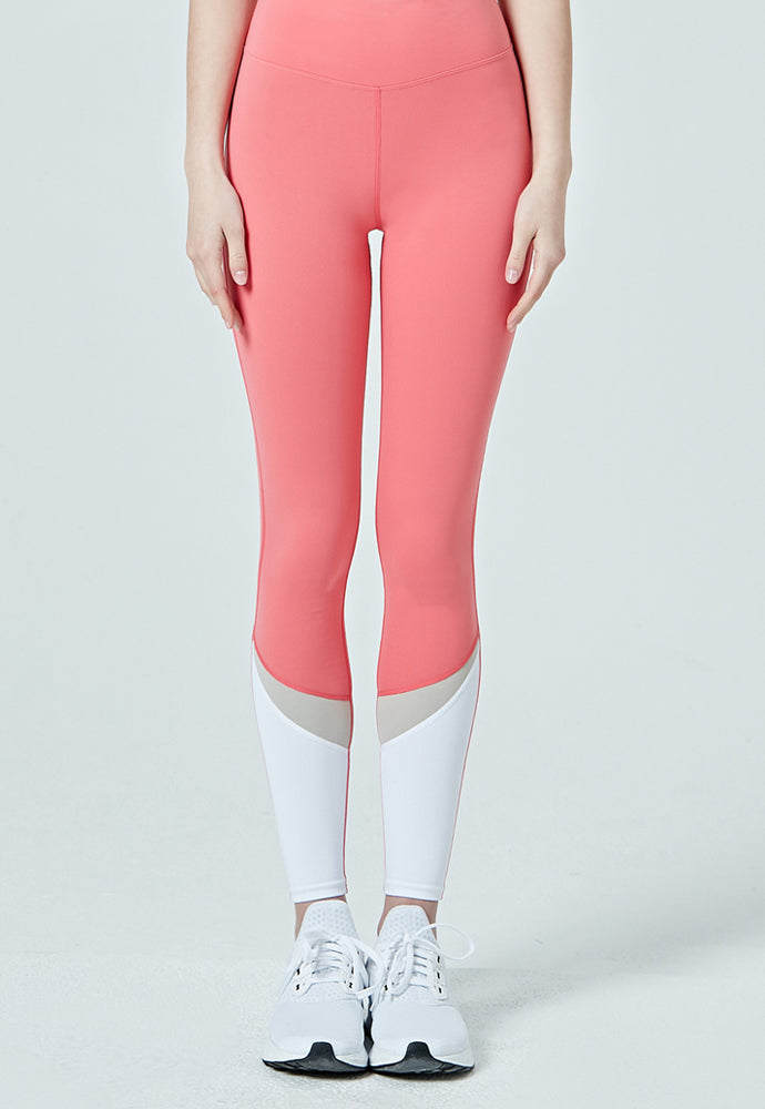 Korea Avenue Sportswear | Neo Two-Colors Legging Pink