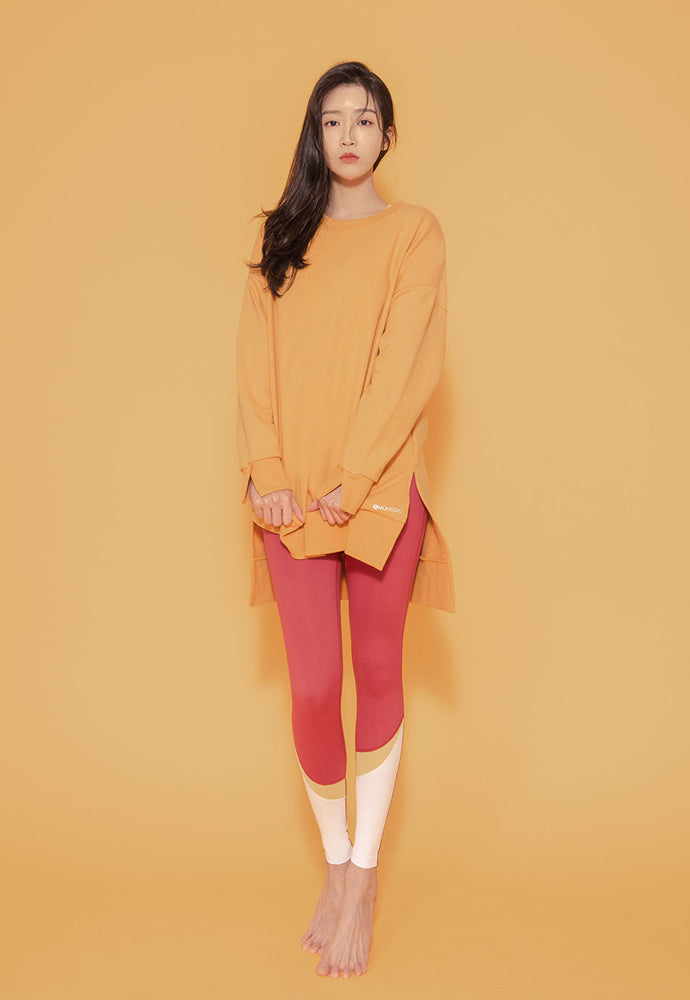 ABYSS OVERSIZED TOP ORANGE