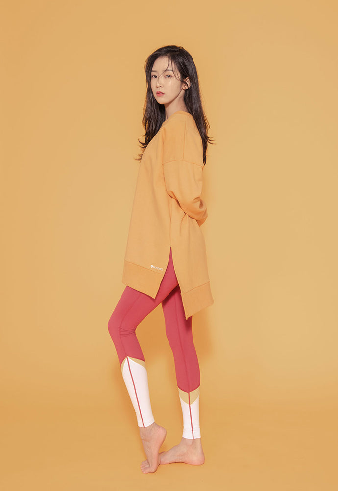 ABYSS OVERSIZED TOP ORANGE